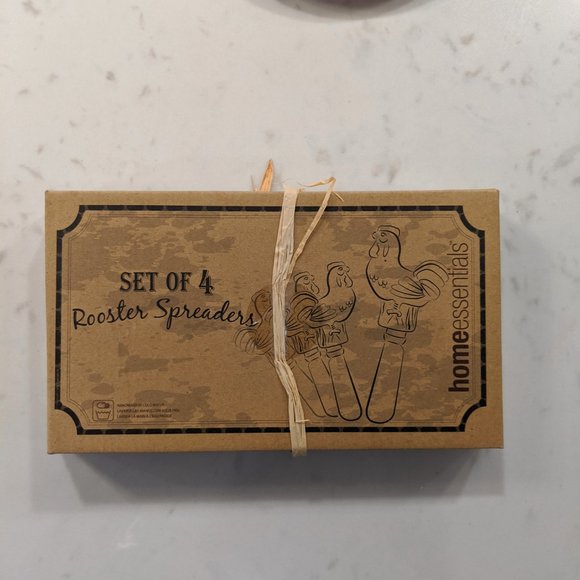 Home Essentials Rooster Spreaders and Trivet Set - Picture 4 of 4